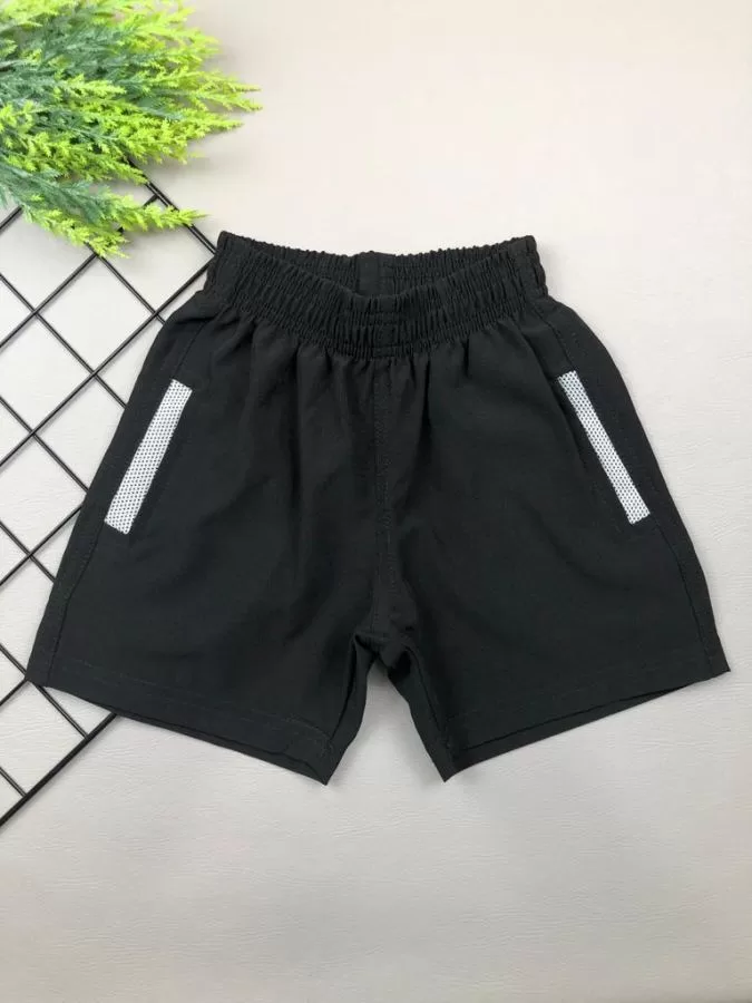 Short Praia Feminino Blequi Tactel Liso Preto - Compre Agora